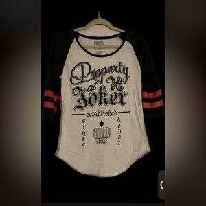 Women’s baseball Tee Suicide Squad/Harley&Joker Tee size large